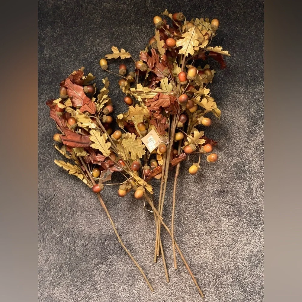 NWT Set of 6 fall acorn picks